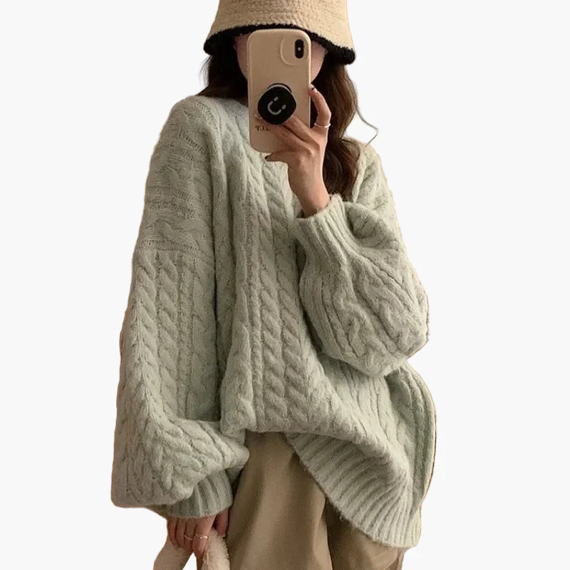 Damen Oversize Pullover – Modischer, lockerer Strickpullover für Freizeit und Alltag - Image 3