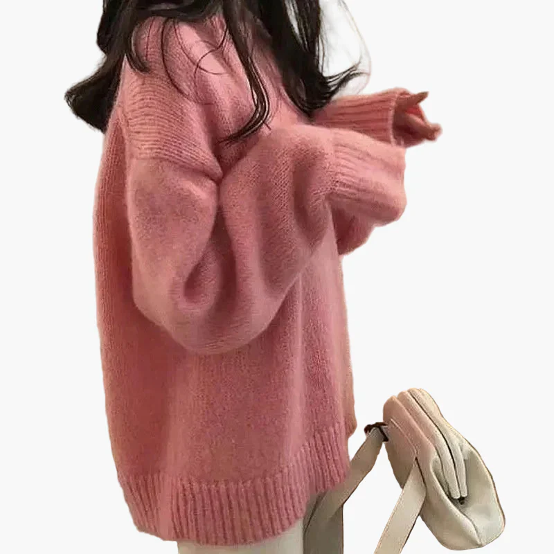 Damen Oversize Pullover Strickpullover – Lässiger Winter Look, Bequem für Alltag und Freizeit - Image 3