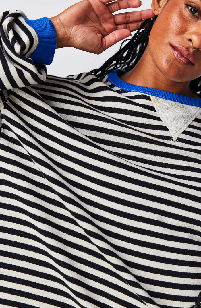 Damen Oversize Streifenpullover – Moderner Freizeitlook, Bequemer Style für Alltag & Freizeit - Image 10