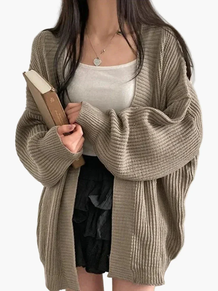 Damen Oversize Strick-Cardigan für Freizeit und Alltag - Image 2