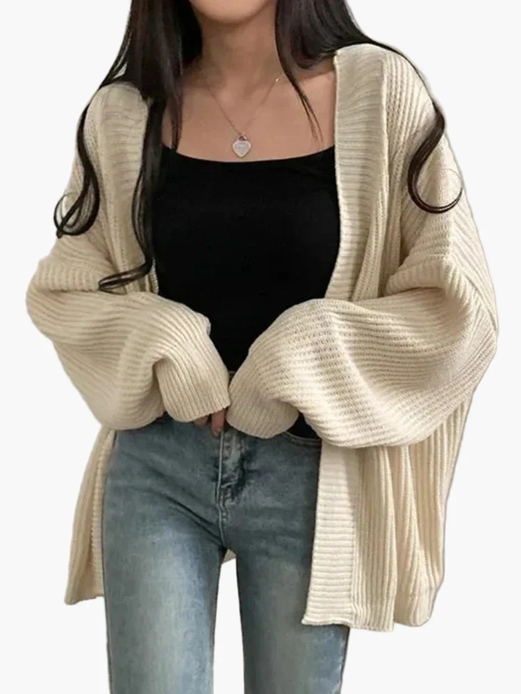 Damen Oversize Strick-Cardigan für Freizeit und Alltag - Image 3