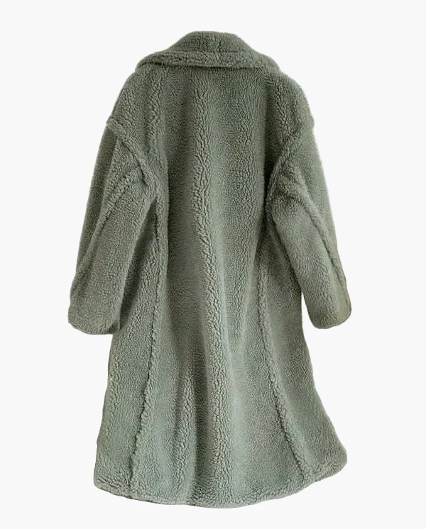 Damen Oversize Teddy Mantel – Modischer Winterstil für Alltag und Freizeit - Image 3