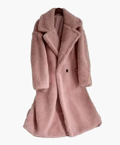 Damen Oversize Teddy Mantel – Modischer Winterstil für Alltag und Freizeit - Image 4