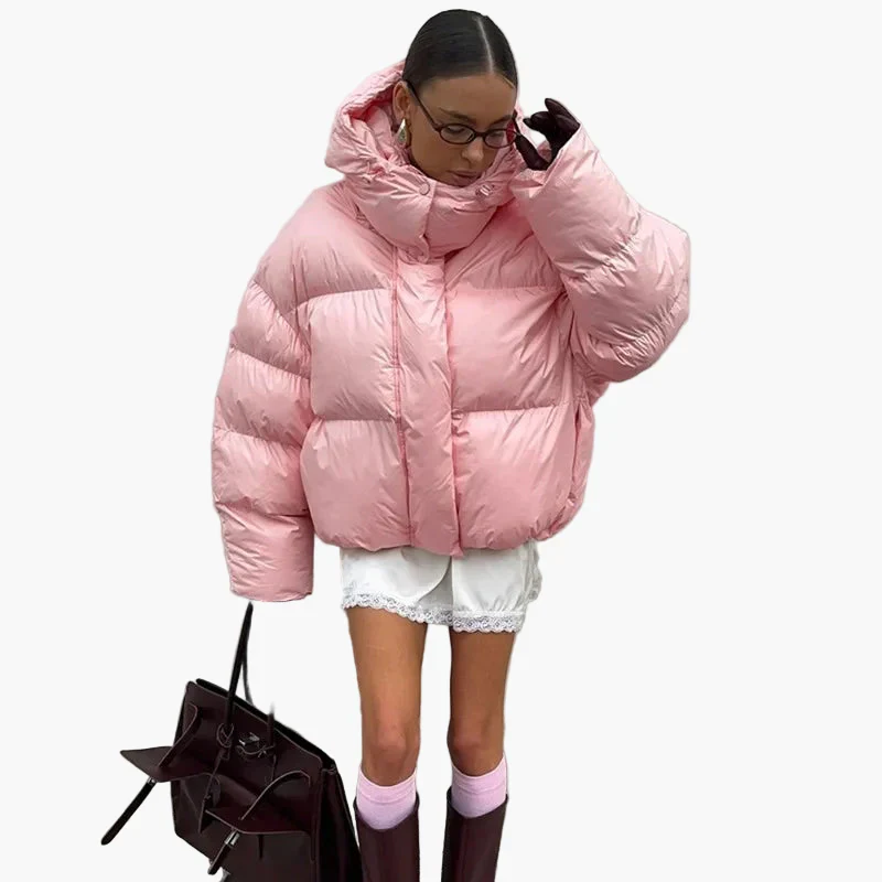 Damen Oversize Winter Steppjacke Trendy Streetstyle Outdoor - Image 4