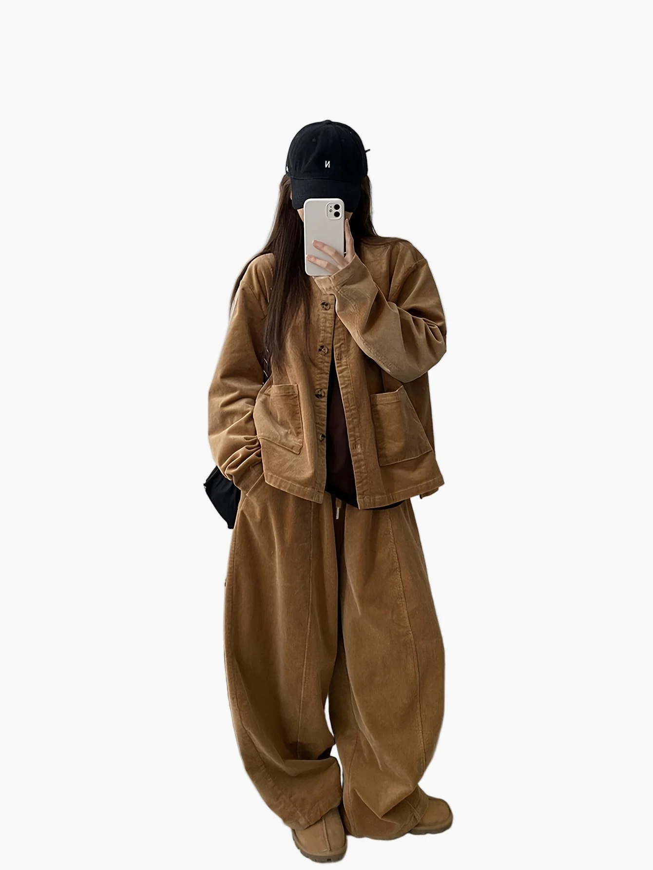 Damen Oversized Anzug Zweiteiler Set – Eleganter Freizeit-Look für Herbst und Winter - Image 2