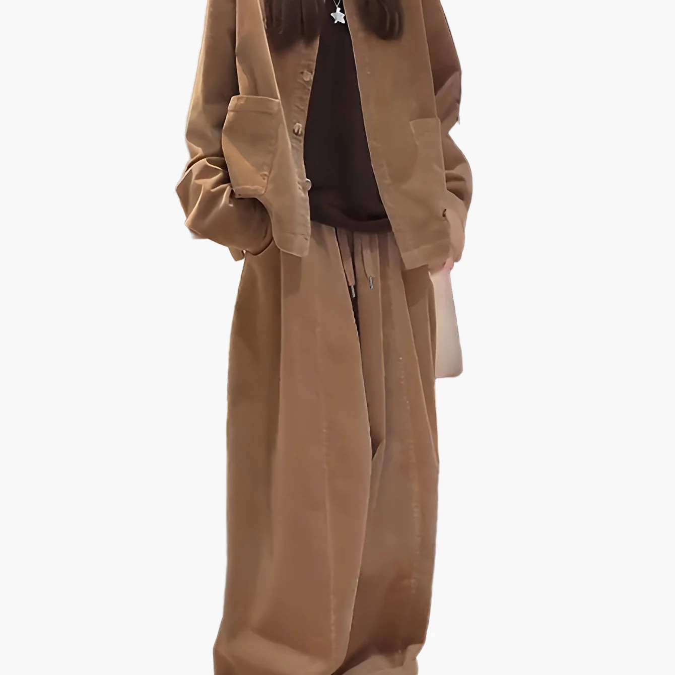 Damen Oversized Anzug Zweiteiler Set – Eleganter Freizeit-Look für Herbst und Winter - Image 6