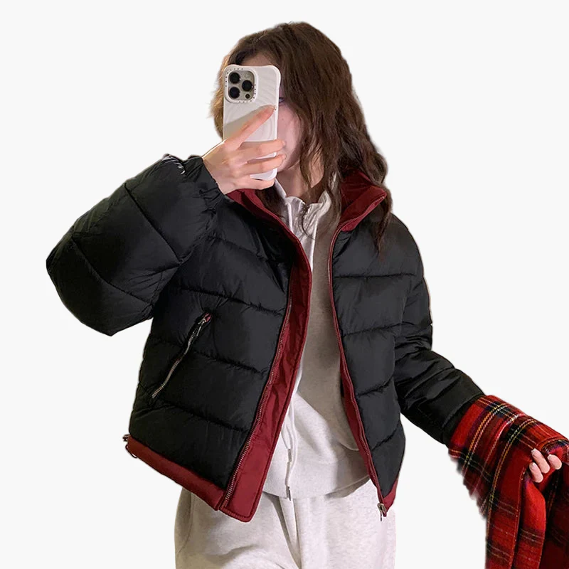 Damen Oversized Steppjacke Casual Streetwear Übergangsjacke - Image 3