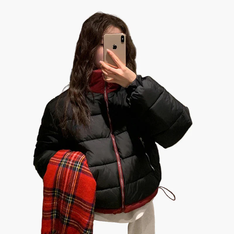 Damen Oversized Steppjacke Casual Streetwear Übergangsjacke - Image 4