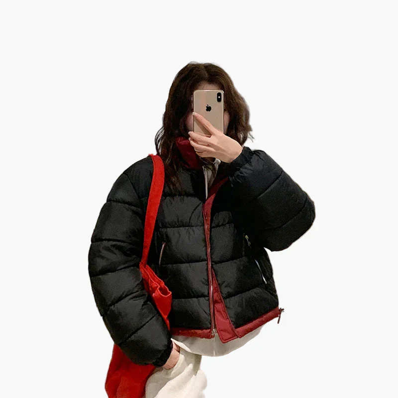 Damen Oversized Steppjacke Casual Streetwear Übergangsjacke - Image 5