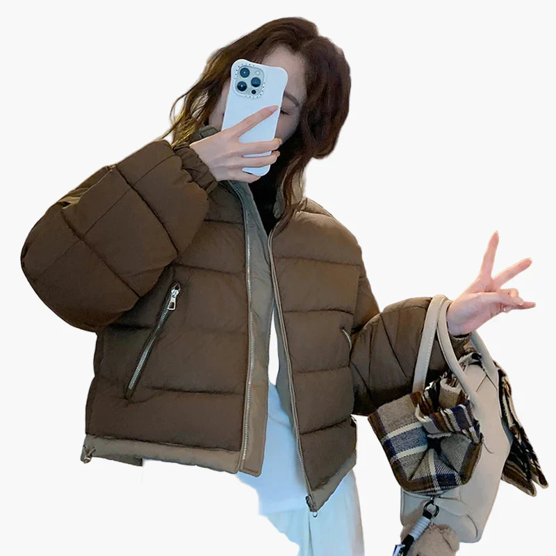 Damen Oversized Steppjacke Casual Streetwear Übergangsjacke - Image 7