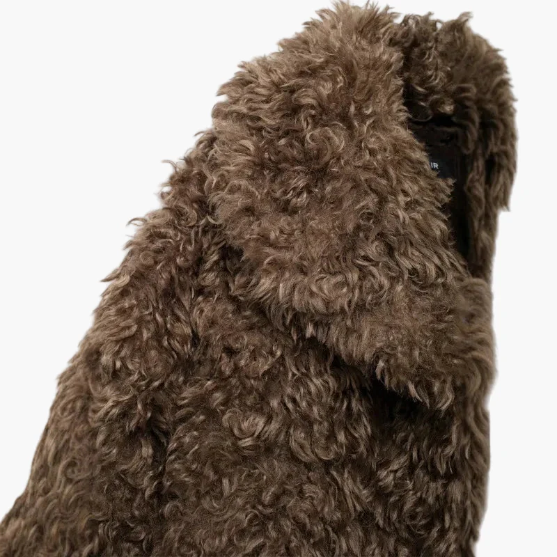 Damen Oversized Vintage Kuscheljacke für Herbst und Winter – Modischer Statement-Look - Image 3