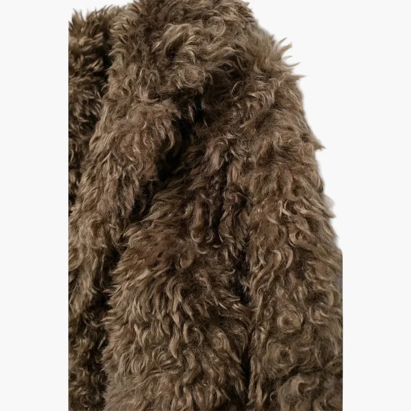 Damen Oversized Vintage Kuscheljacke für Herbst und Winter – Modischer Statement-Look - Image 6