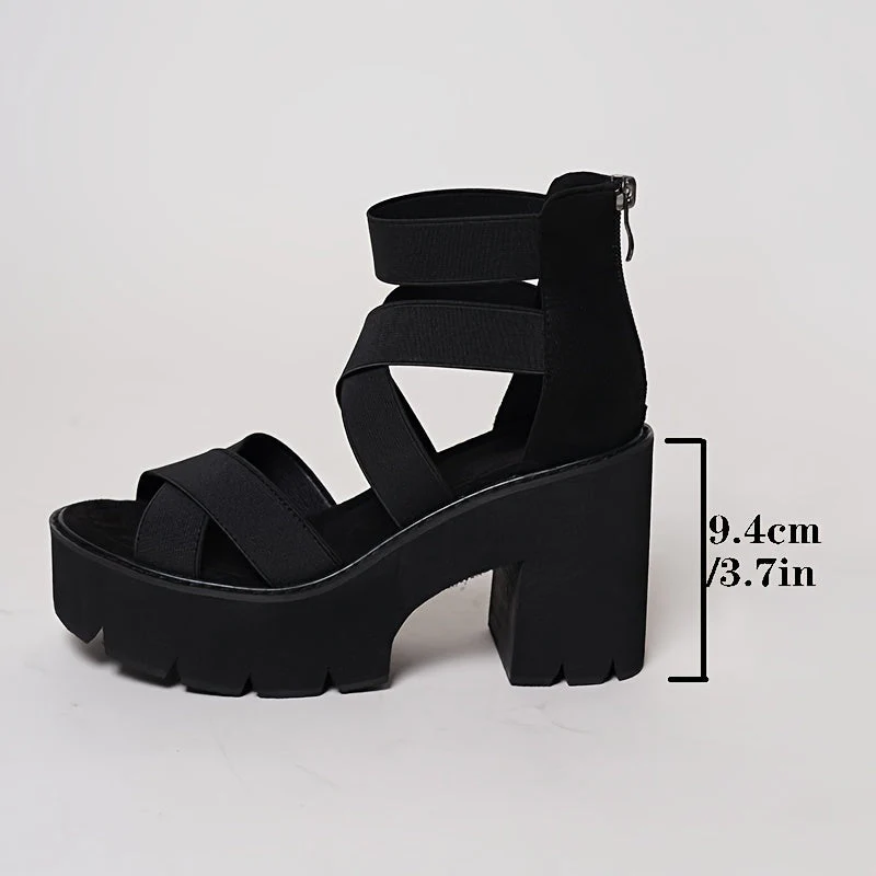 Damen Plateau-Sandalen mit Blockabsatz und Riemchen – Trendige Sommer-Schuhe für Alltag und Ausgehen - Image 6