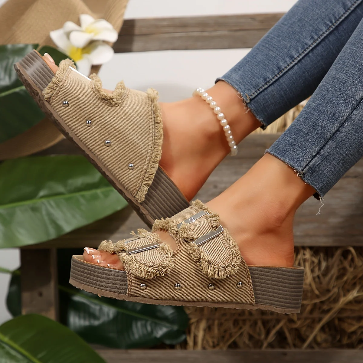 Damen Plateau-Sandalen im Boho-Stil für Alltag und Freizeit - Image 2