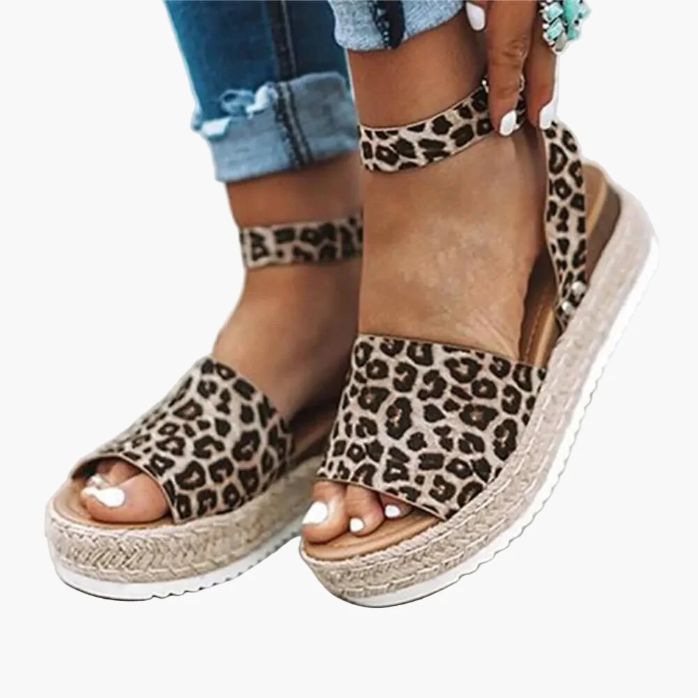 Damen Plateau-Sandalen Espadrilles – Modische Sommer-Sandalen mit Knöchelriemen für Alltag, Freizeit & Urlaub - Image 4