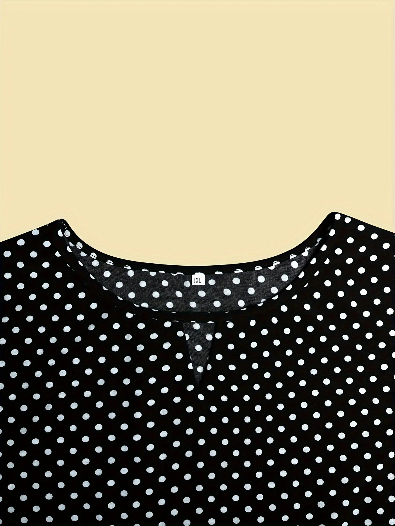 Damen Polka Dot Bluse Elegant Locker Sommer Freizeitshirt Plus Size - Image 6