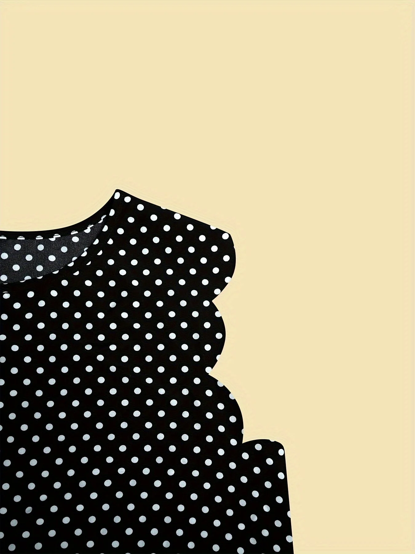 Damen Polka Dot Bluse Elegant Locker Sommer Freizeitshirt Plus Size - Image 7