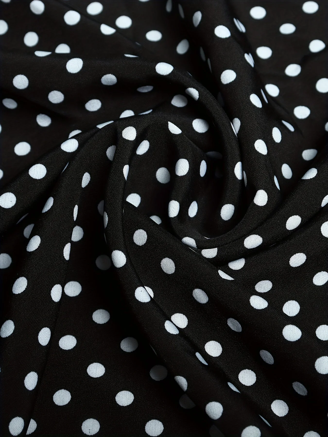 Damen Polka Dot Bluse Elegant Locker Sommer Freizeitshirt Plus Size - Image 8