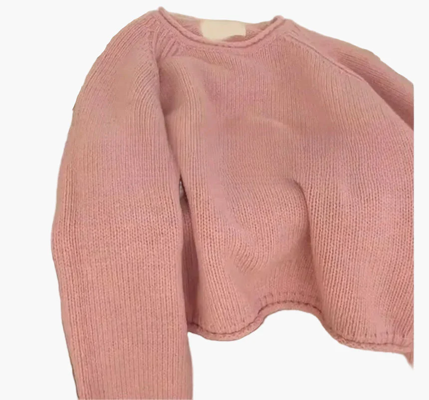 Damen Pullover Lockerer Basic Strickpullover im französischen Stil – Modischer Freizeit-Look für Alltag und Büro - Image 5