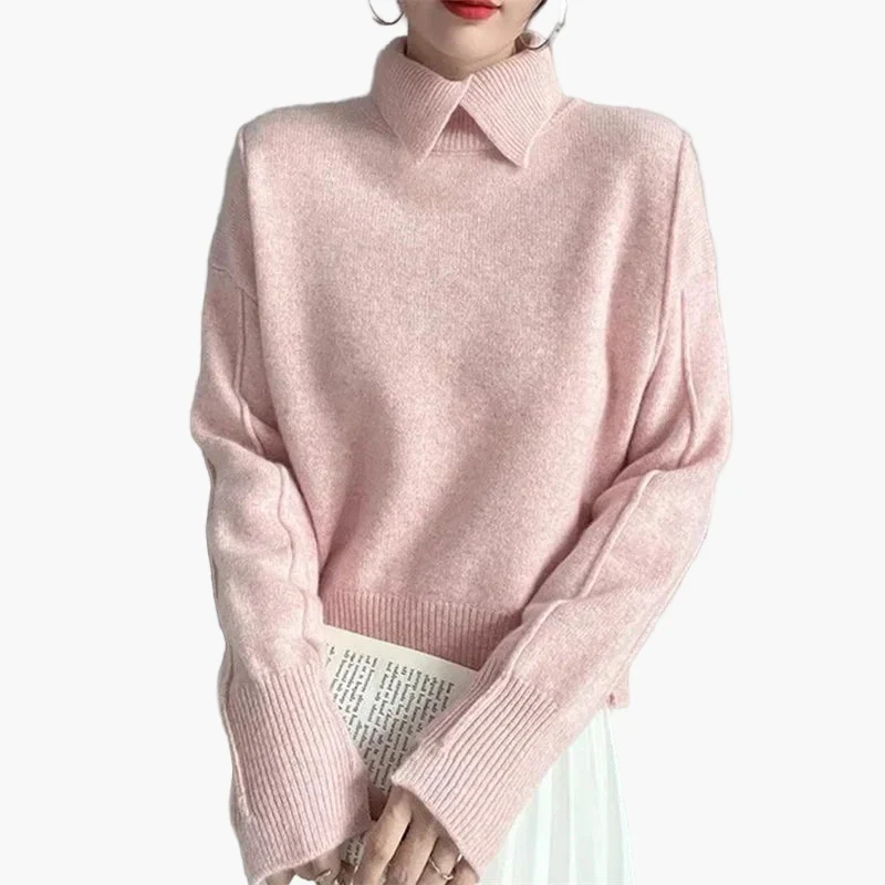 Damen Pullover mit Kragen – Modischer Freizeit-Stil für Alltag und Büro - Image 3