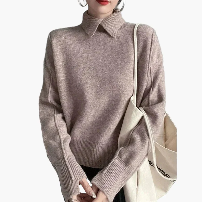 Damen Pullover mit Kragen – Modischer Freizeit-Stil für Alltag und Büro - Image 5