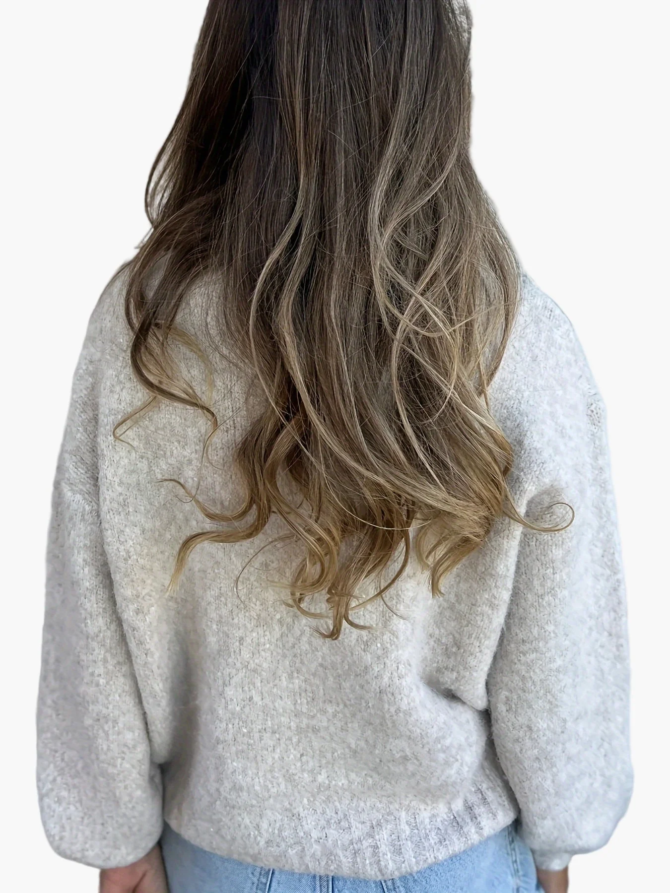 Damen Pullover mit V-Ausschnitt und legerem Stil für Herbst und Winter - Image 2