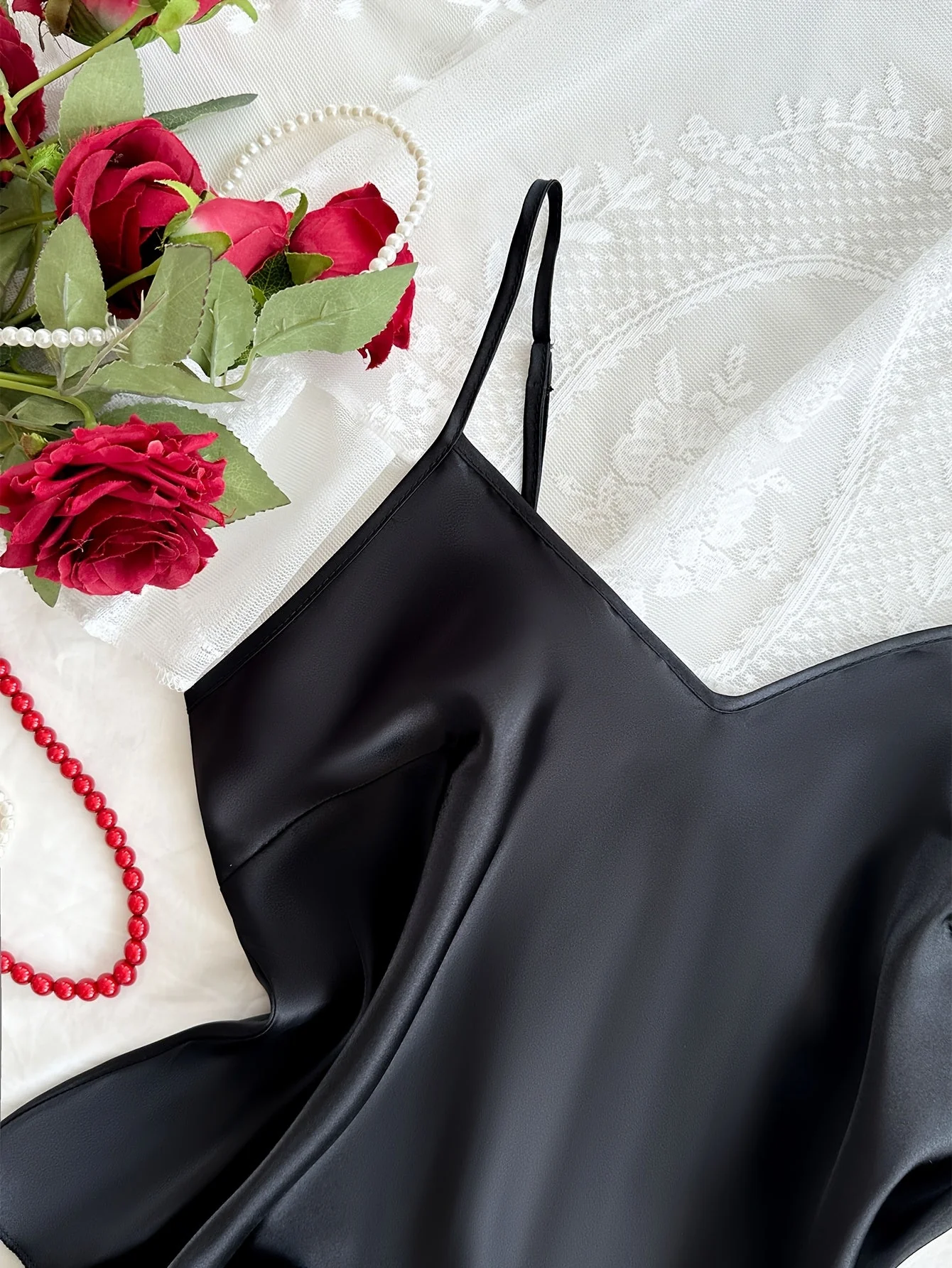 Damen Pyjama-Set mit Blumenmuster und Rüschen – Sommer Nachtwäsche im eleganten Stil - Image 10