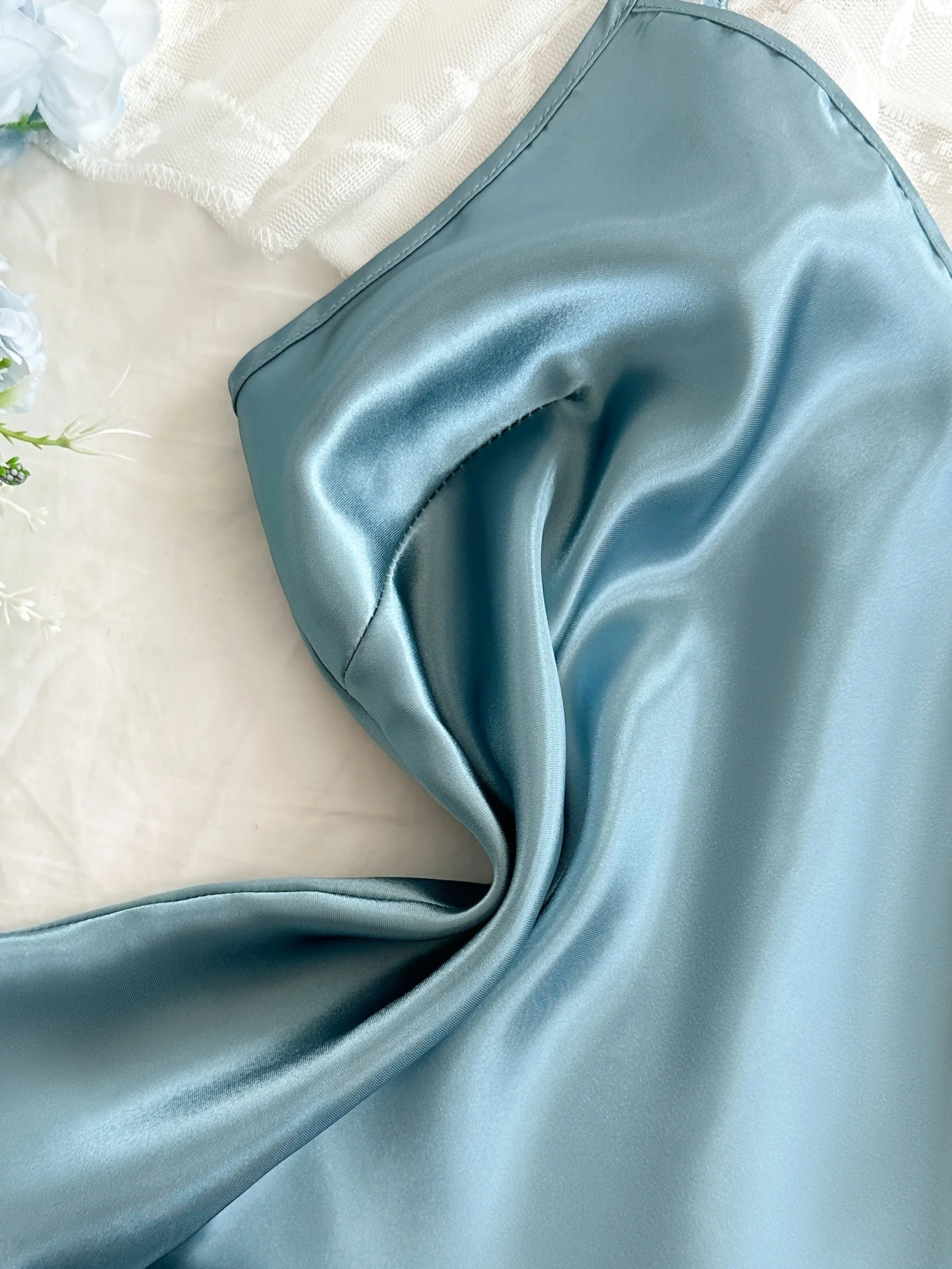 Damen Pyjama-Set mit Blumenmuster und Rüschen – Sommer Nachtwäsche im eleganten Stil - Image 8