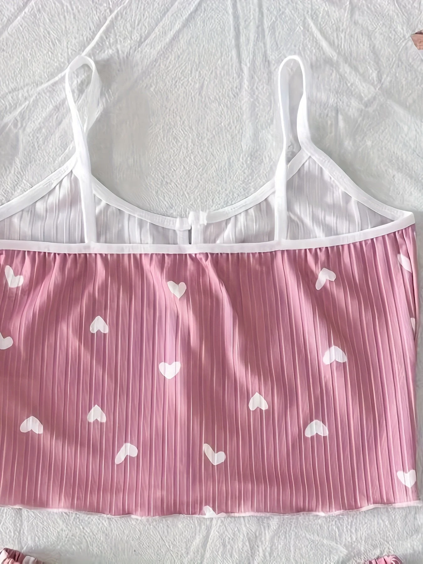 Damen Pyjama Set mit Herzchen-Muster, zweiteilig, für Sommer, sexy Stil, Schlafanzug - Image 10