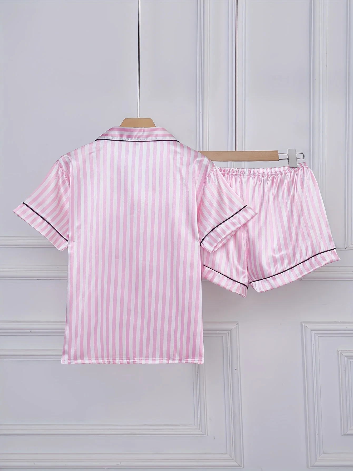 Damen Pyjama Set Kurzarm Gestreift – Bequemes Schlafanzug-Set für Frühling & Sommer - Image 6