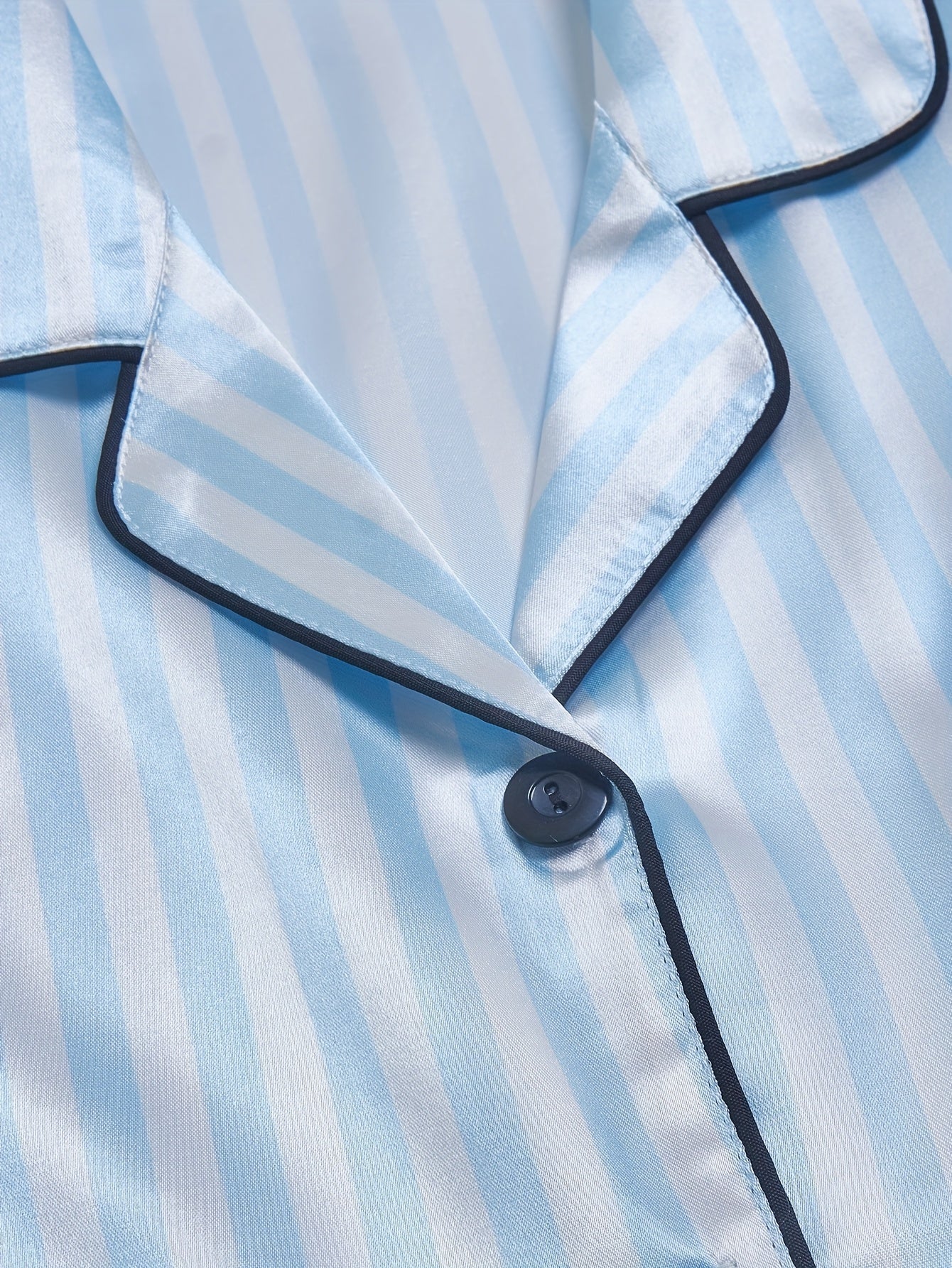 Damen Pyjama Set Kurzarm Gestreift – Bequemes Schlafanzug-Set für Frühling & Sommer - Image 7