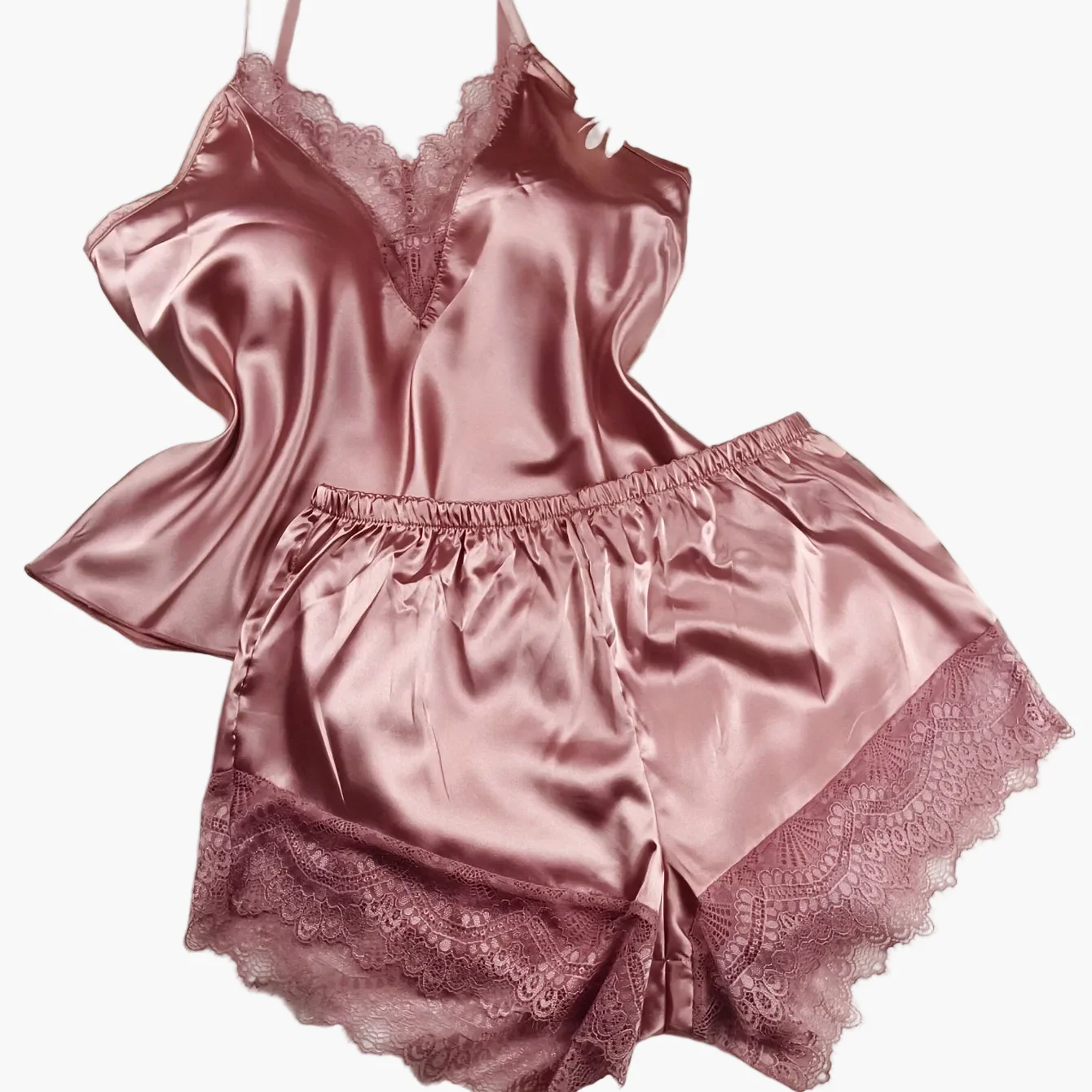 Damen Pyjama Set – Verführerischer Spitzen-Look, Zweiteilig, Sexy Nachtwäsche für Frühling und Sommer - Image 15