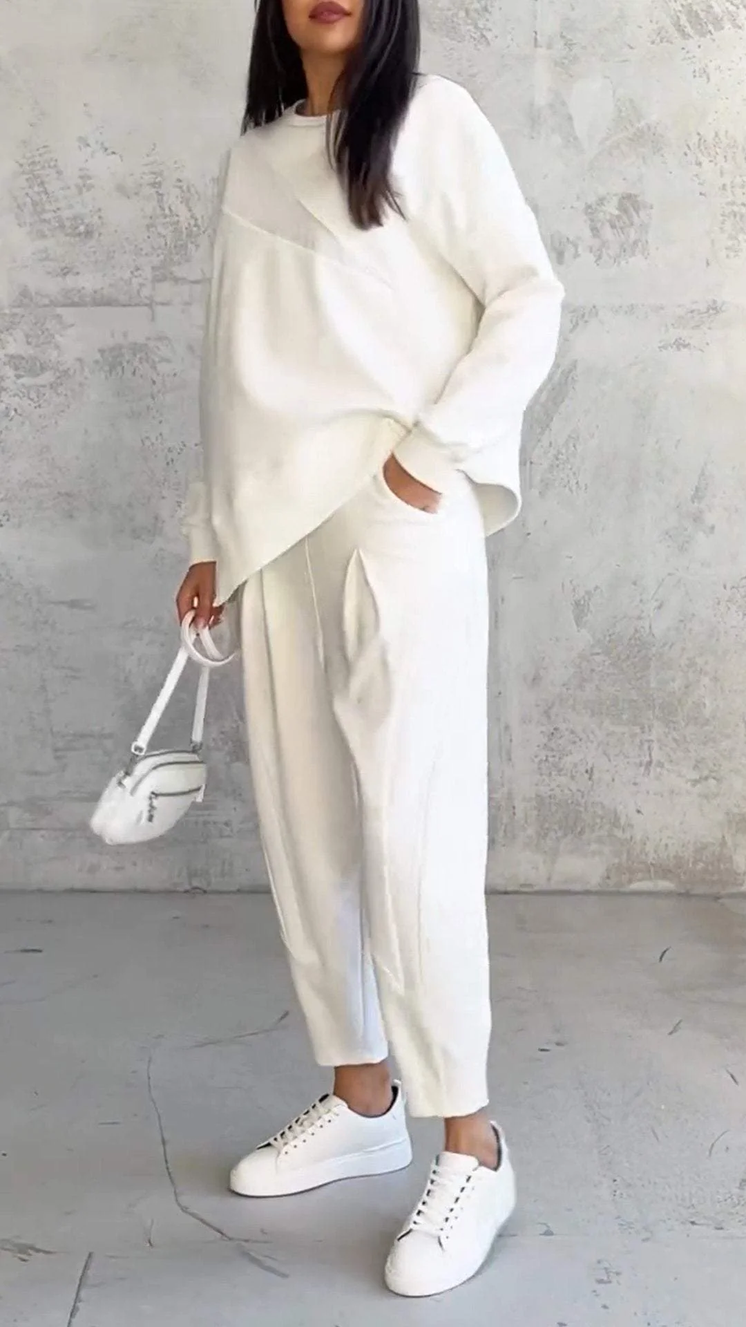 Damen Relaxed Style Freizeit Zweiteiler Set – Lässiges Outfit für Alltag, Reisen & Sport - Image 3
