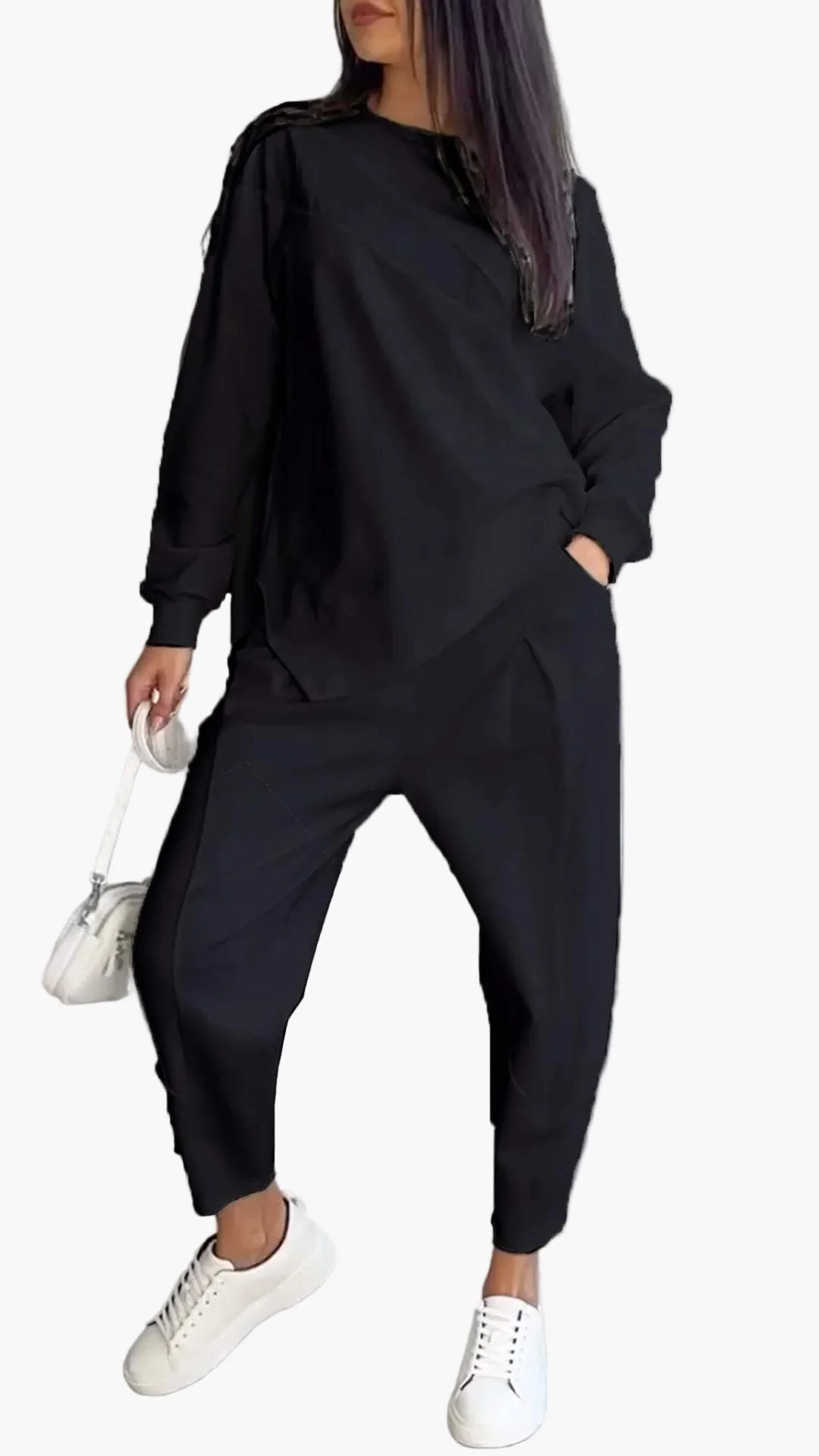 Damen Relaxed Style Freizeit Zweiteiler Set – Lässiges Outfit für Alltag, Reisen & Sport - Image 5