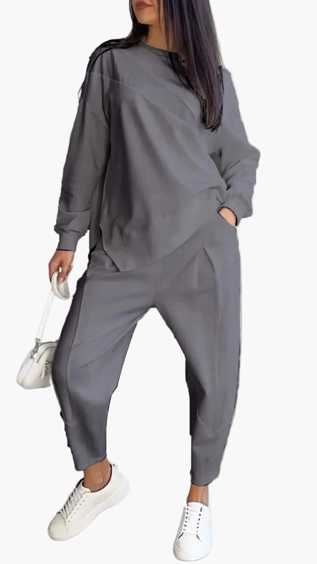 Damen Relaxed Style Freizeit Zweiteiler Set – Lässiges Outfit für Alltag, Reisen & Sport - Image 6