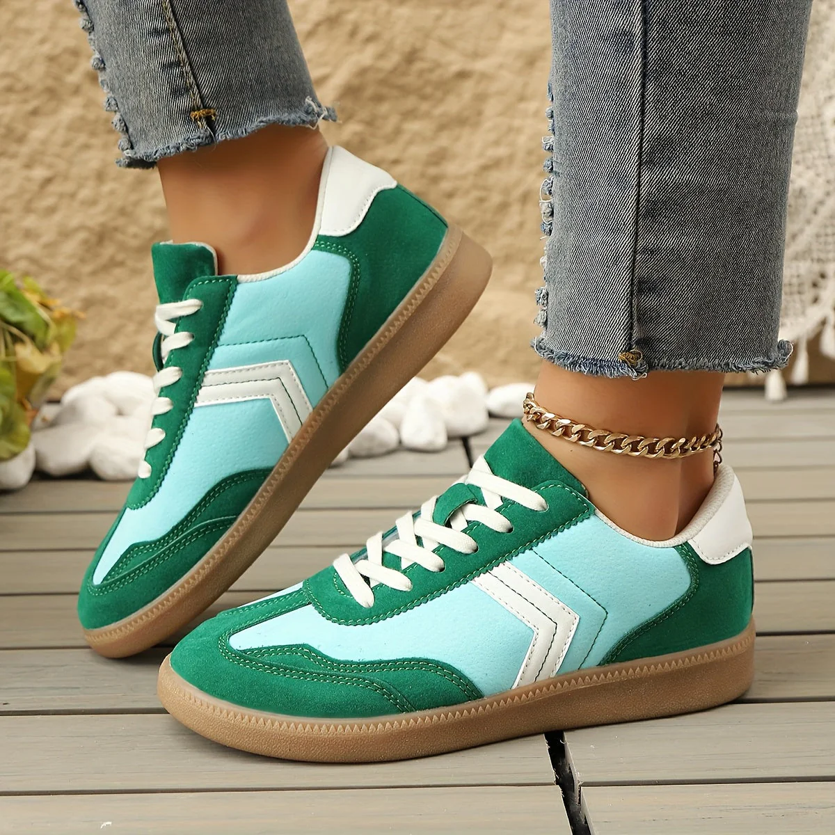 Damen Retro Sneaker Low-Top Freizeitmode – Bequeme Alltagsschuhe - Image 10