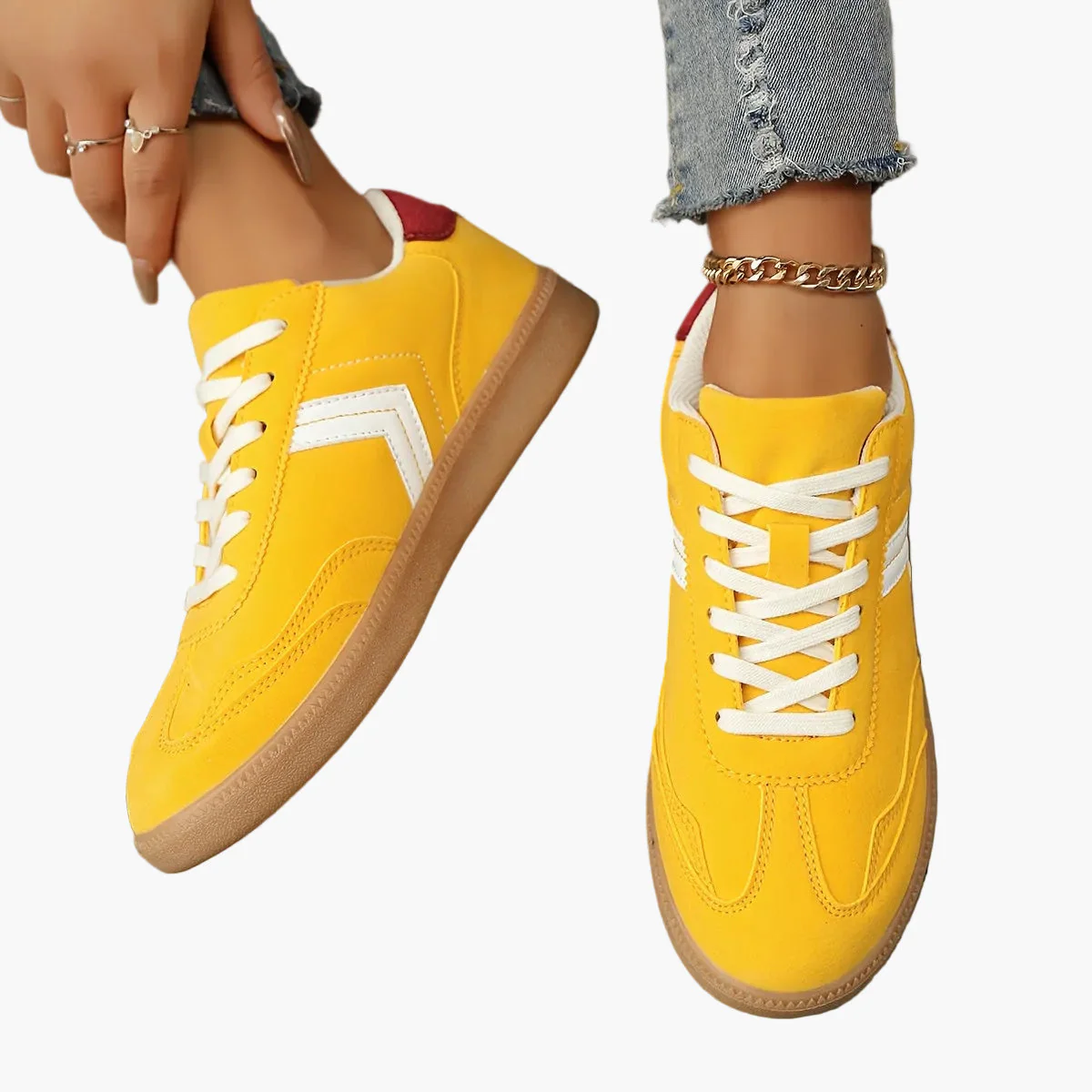 Damen Retro Sneaker Low-Top Freizeitmode – Bequeme Alltagsschuhe - Image 13