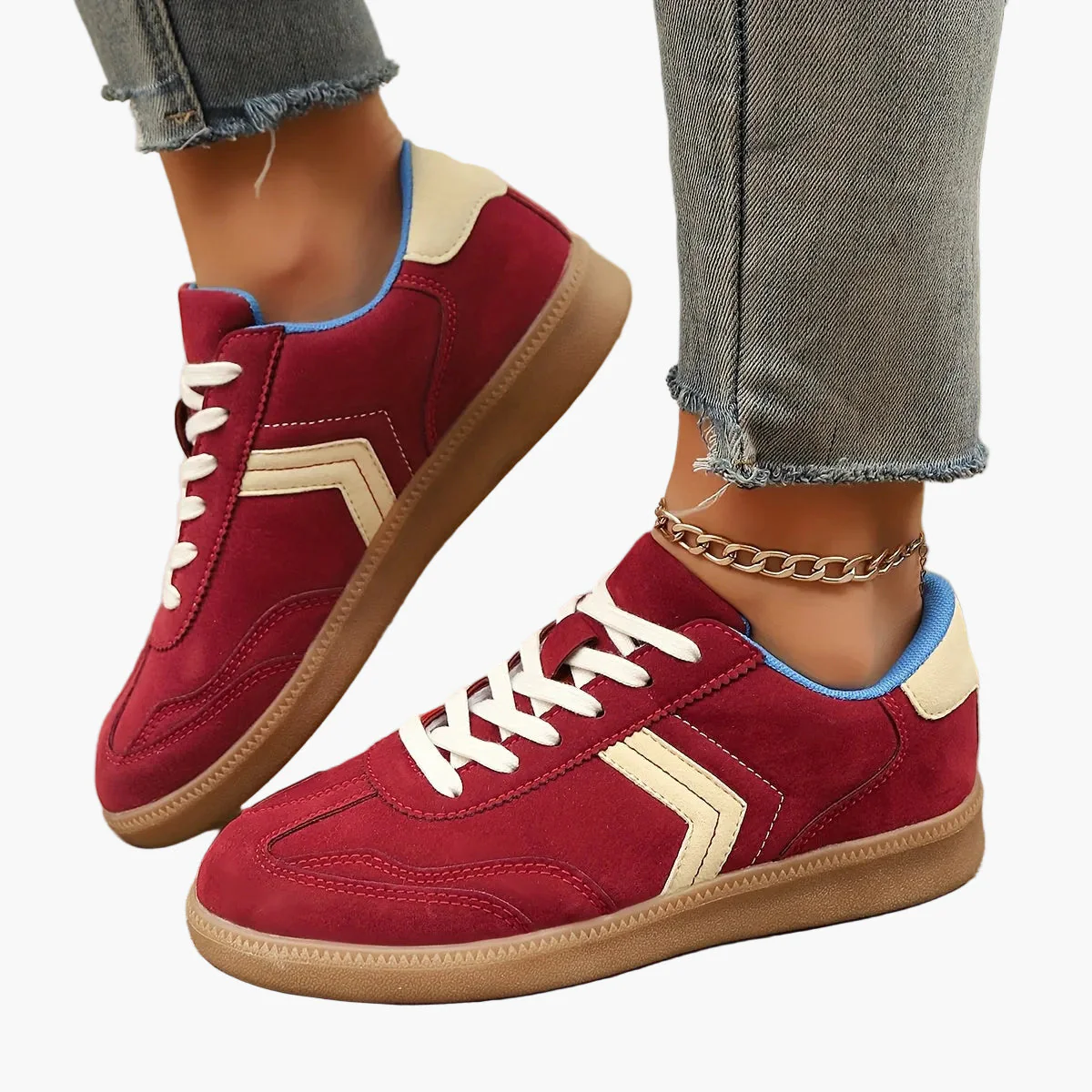 Damen Retro Sneaker Low-Top Freizeitmode – Bequeme Alltagsschuhe - Image 14