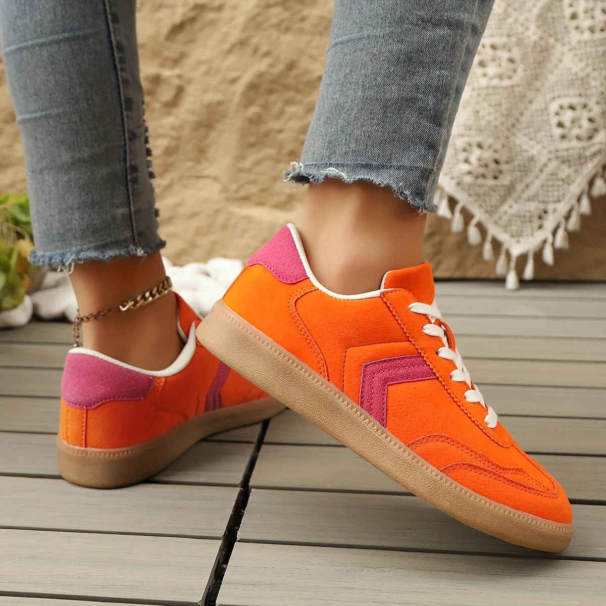 Damen Retro Sneaker Low-Top Freizeitmode – Bequeme Alltagsschuhe - Image 2