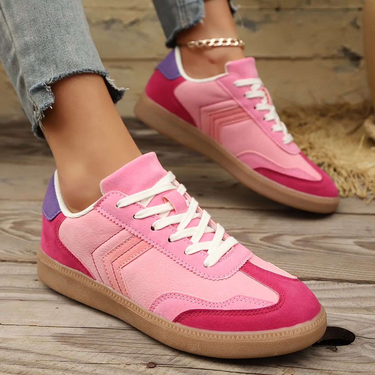 Damen Retro Sneaker Low-Top Freizeitmode – Bequeme Alltagsschuhe - Image 4