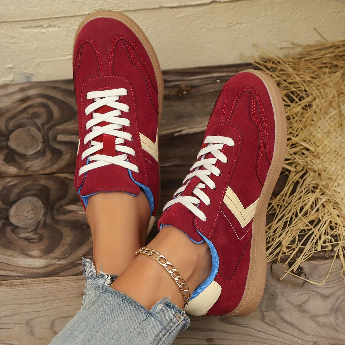 Damen Retro Sneaker Low-Top Freizeitmode – Bequeme Alltagsschuhe - Image 7