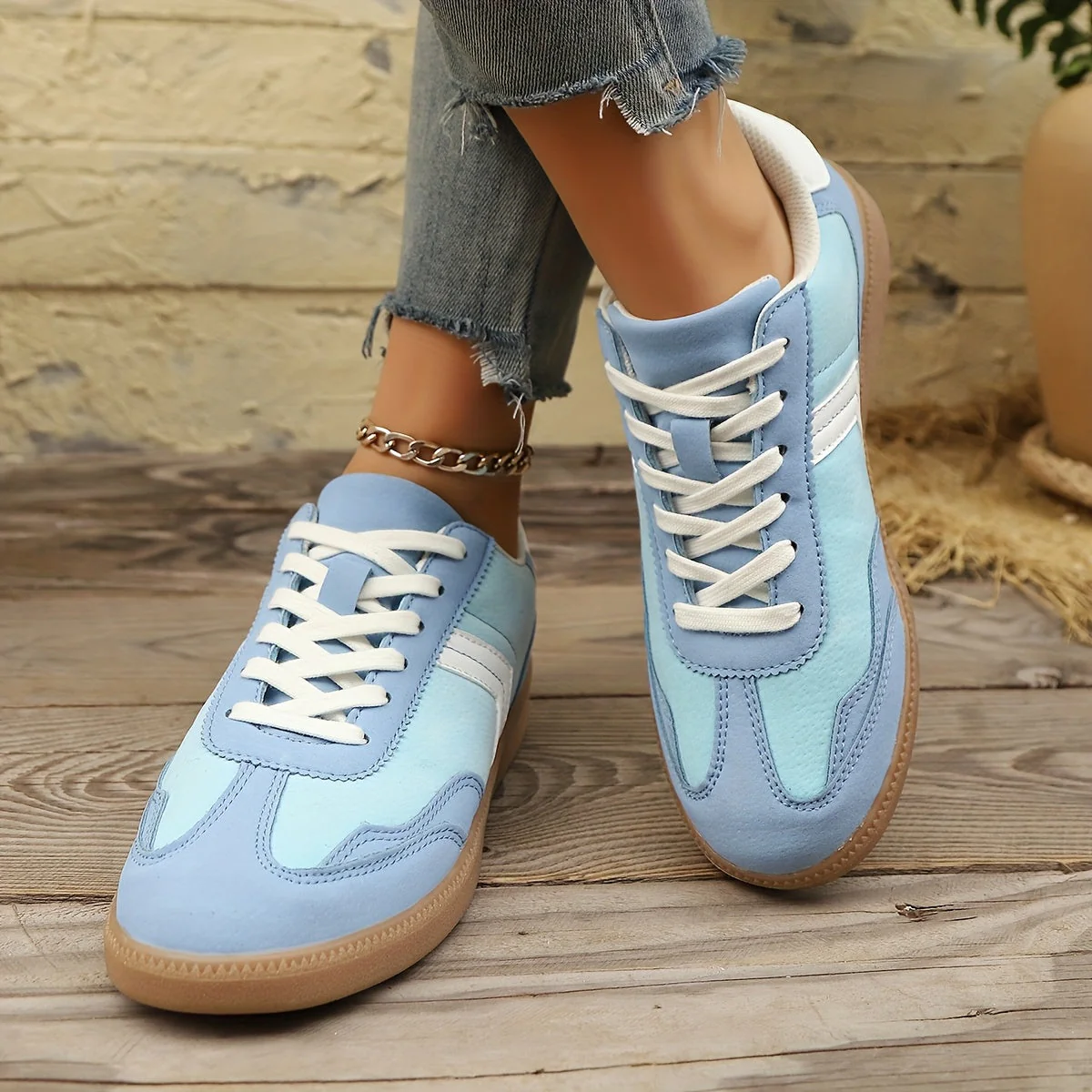 Damen Retro Sneaker Low-Top Freizeitmode – Bequeme Alltagsschuhe - Image 9