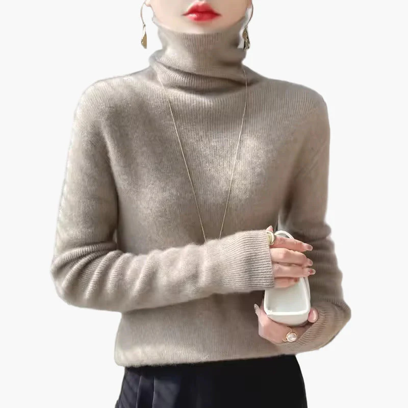 Damen Rollkragenpullover Elegant, Modischer Feinstrick Pullover für Büro & Alltag - Image 11