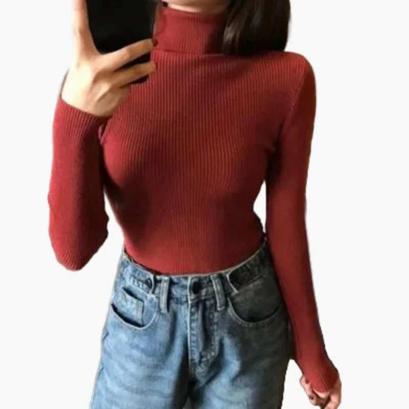 Damen Rollkragenpullover Langarm Basic Stil – Ideal für Alltag und Büro - Image 11