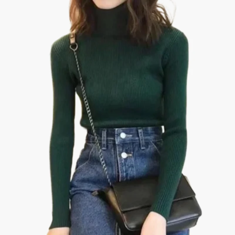 Damen Rollkragenpullover Langarm Basic Stil – Ideal für Alltag und Büro - Image 13