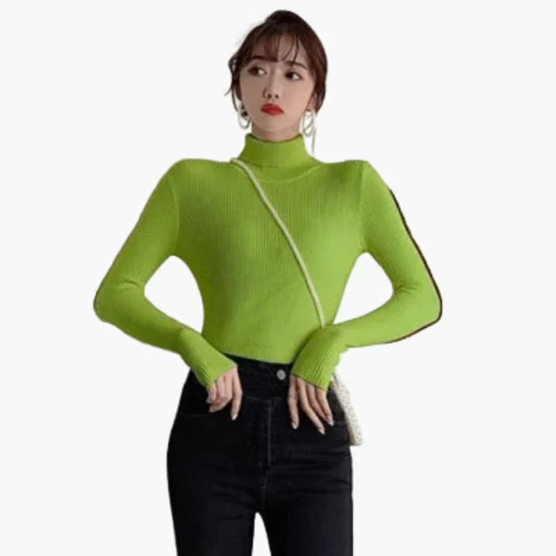 Damen Rollkragenpullover Langarm Basic Stil – Ideal für Alltag und Büro - Image 6