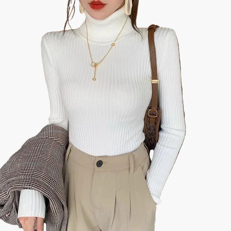 Damen Rollkragenpullover Langarm Basic Stil – Ideal für Alltag und Büro - Image 7