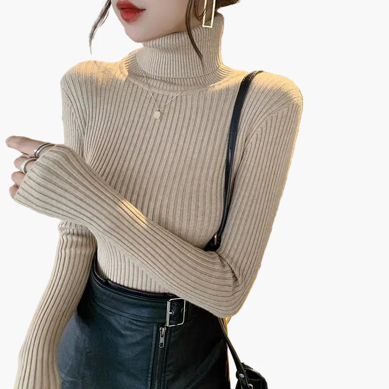 Damen Rollkragenpullover Langarm Basic Stil – Ideal für Alltag und Büro - Image 8
