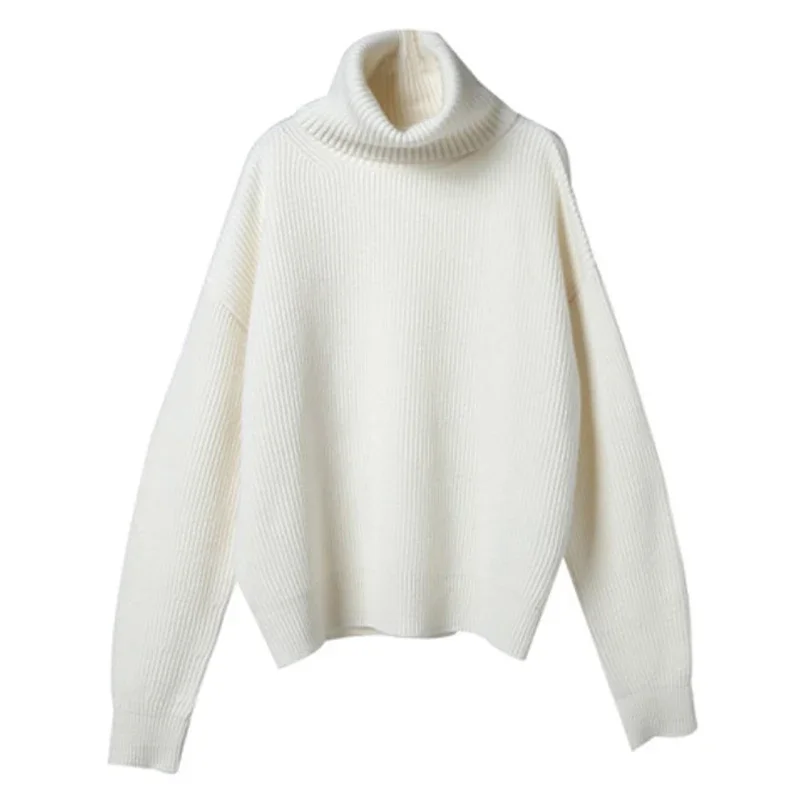 Damen Rollkragenpullover Strick Oversize – Modischer Winterpullover für Alltag und Freizeit - Image 5