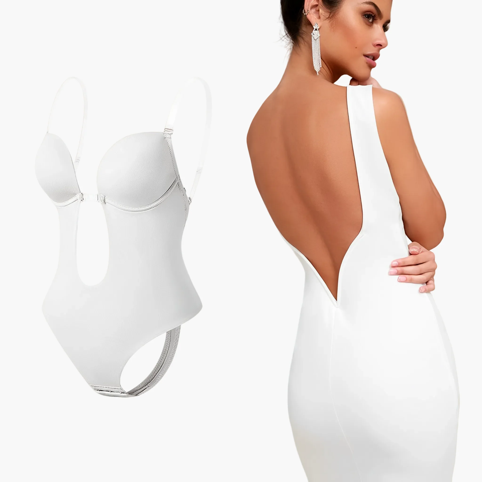 Damen Rückenfreier Bodysuit BH – Unsichtbarer Shaping-Body für Abendkleider und Partykleider - Image 3